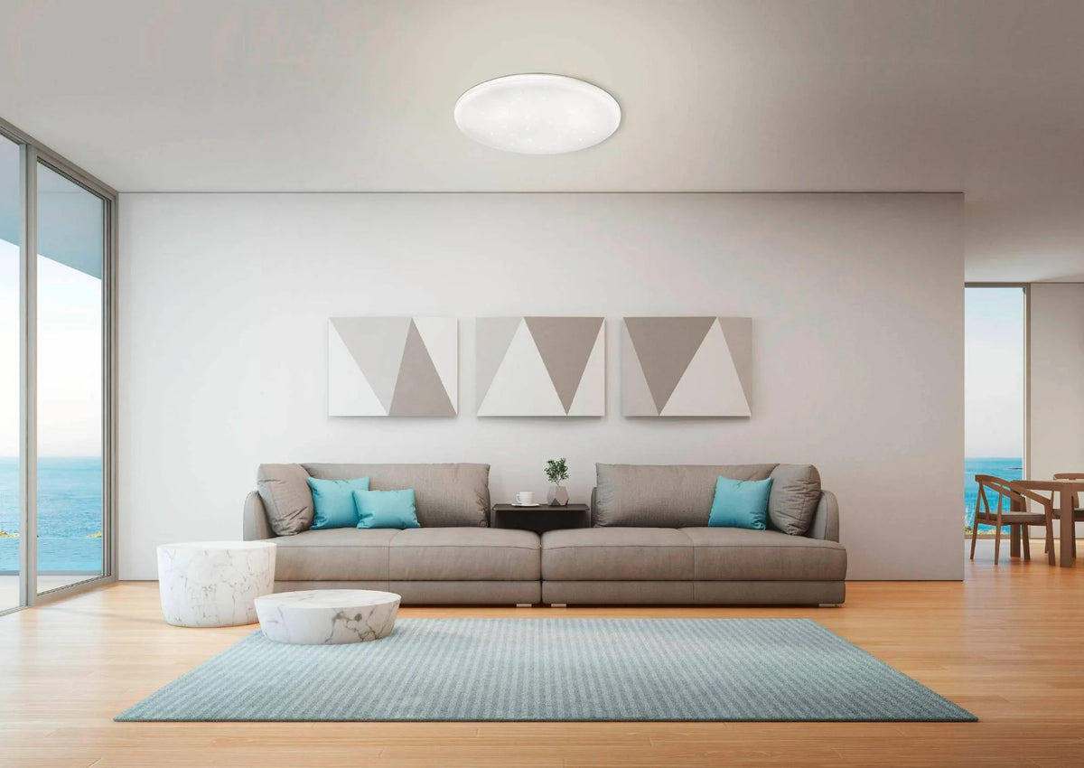 Plafoniera LED EGLO Frania-S Ø43 cm 33W 4000K 3900lm Bianca Effetto Cristallo – 33384