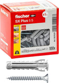 Tasselli Fischer sx 5 plus c/viti 100 pz