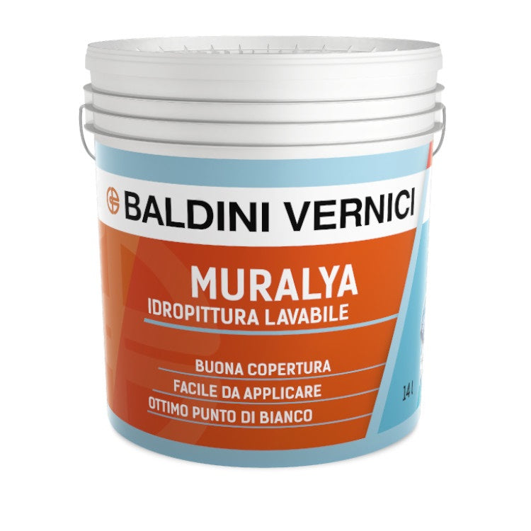 Idropittura Lavabile Baldini Muralya Bianca 14 L Finitura Opaca