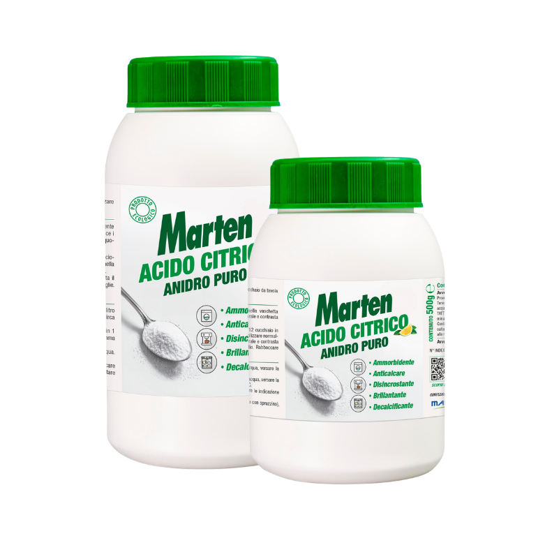 Acido citrico Marten 1 kg – anticalcare e disincrostante