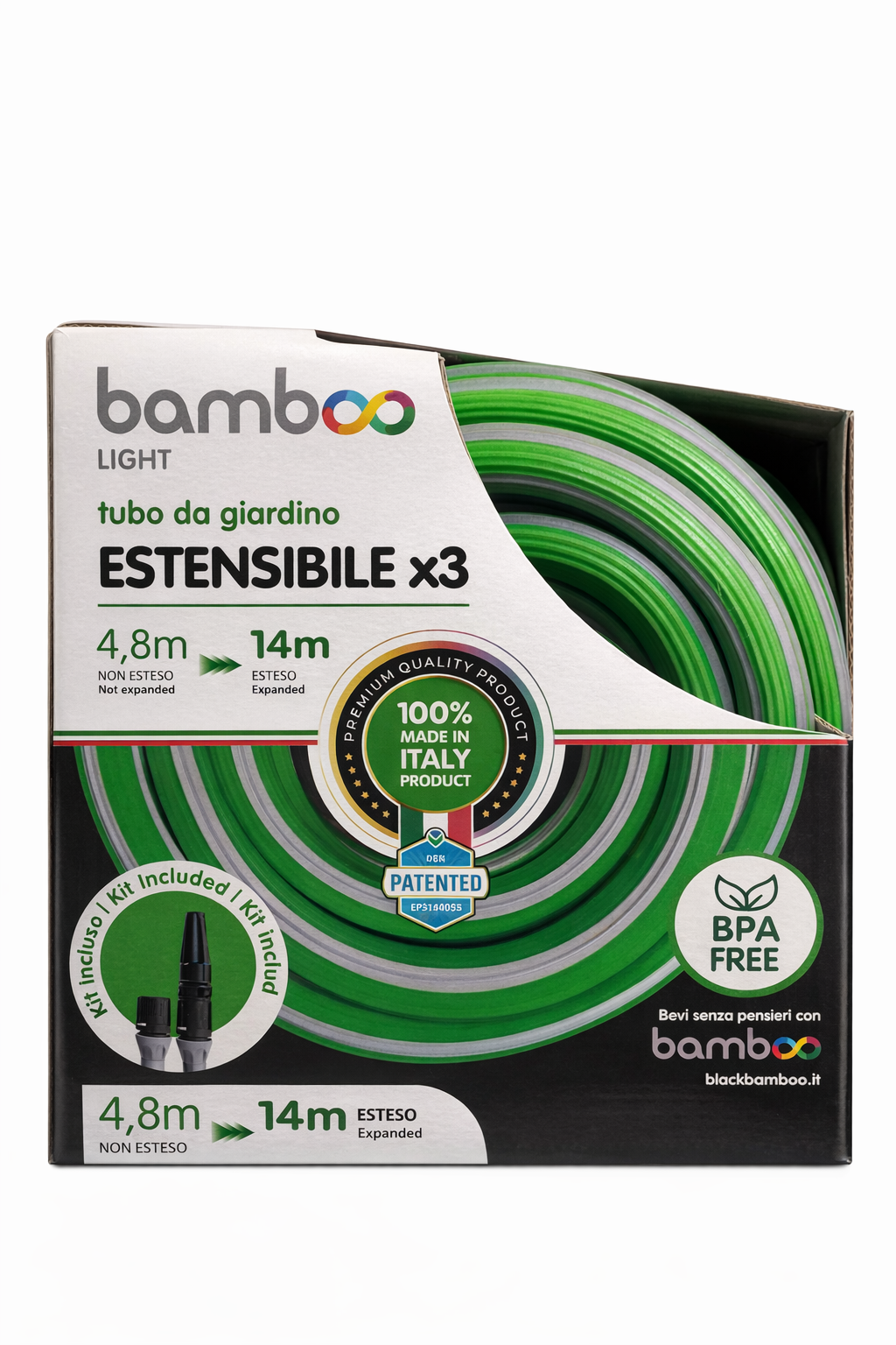 Tubo estensibile 4,8-14 mt verde Bamboo