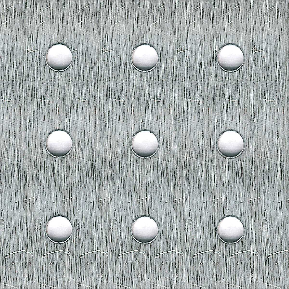 Lamiera perforata Alfer in alluminio naturale 250 × 500 × 1,5 mm