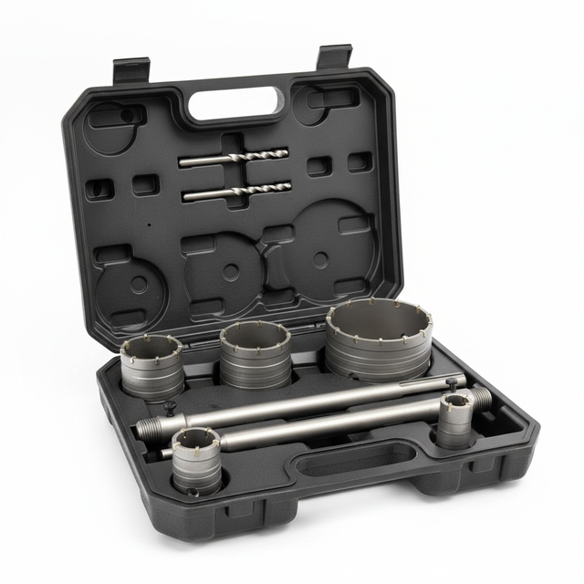 HIT 117097 kit seghe a tazza per muro Ø30–100 mm – 9 pezzi