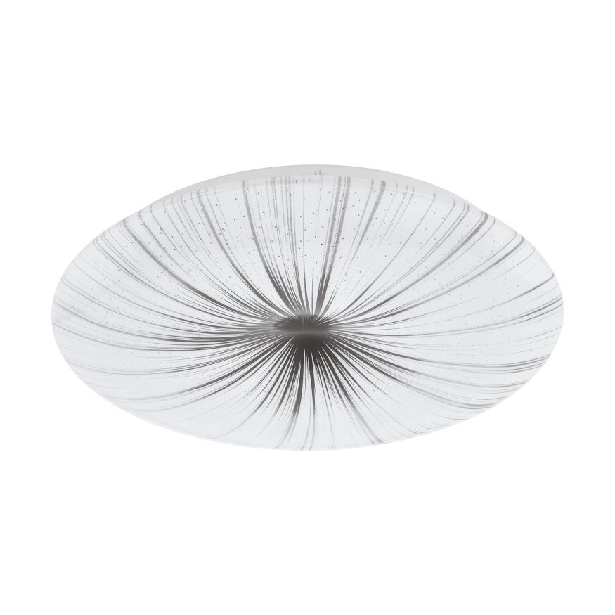 Plafoniera LED Nieves Ø41 cm 24W 3000K Bianco Argento – EGLO 98325