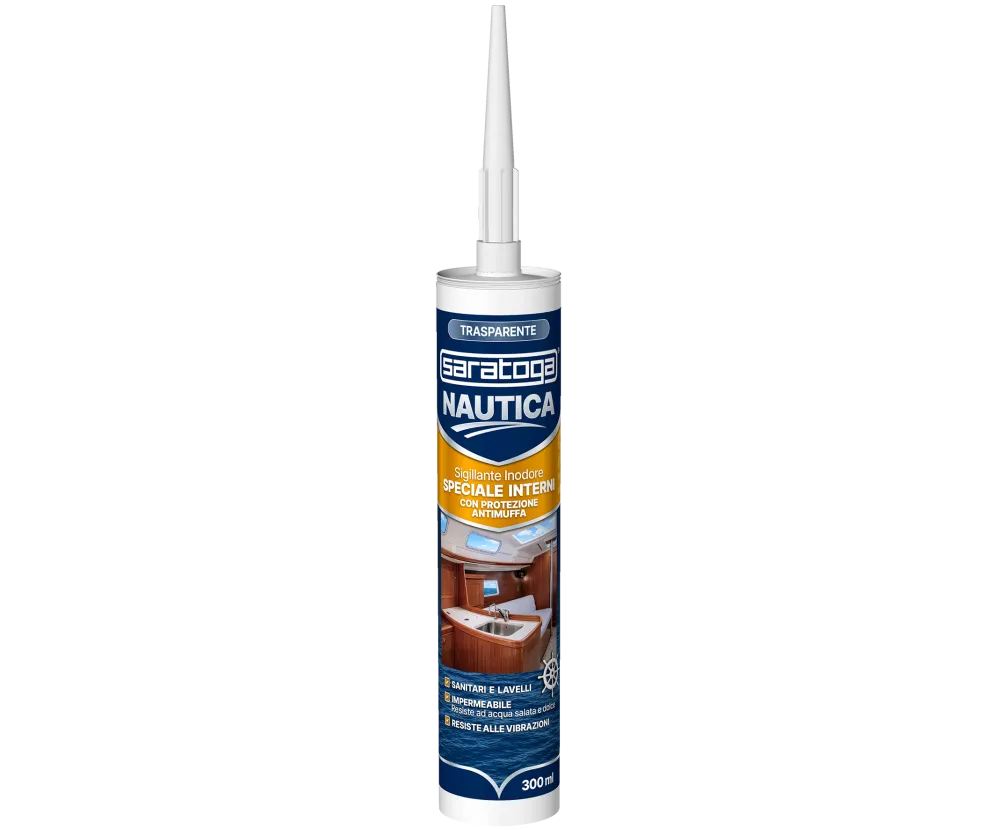 Sigillante Interni Nautica Trasparente Antimuffa 300 ml Saratoga